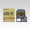 テプラSRシリーズ専用テープカートリッジカラーラベル【メタリック】1巻8m【金ラベル 黒文字】
