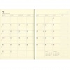 【コーテッド】A5 月間ブロック 見開き <2017年12月から2019年3月対応>