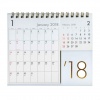 【Z&K】2018年 カレンダー 卓上 ダブルマンスリー <2018年1月から12月対応>
