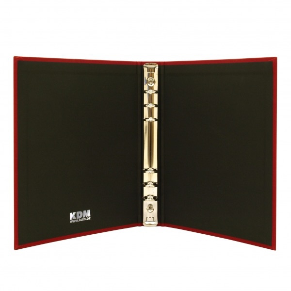 KDMオリジナル A5 6穴 システム手帳バインダー 帆布 リング径19mm 無地