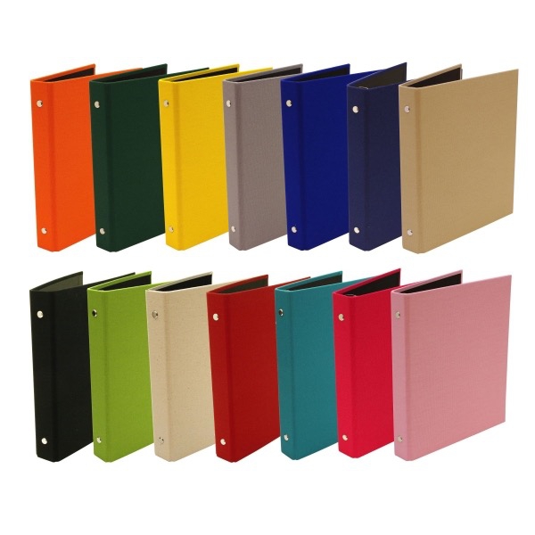 KDMオリジナル A5 6穴 システム手帳バインダー 帆布 リング径19mm 無地