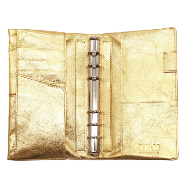 シャンパンゴールド プリズム 水晶柱 極上美品 KDM限定 プリズムゴート バイブルスリム ノート リング径16mm システム