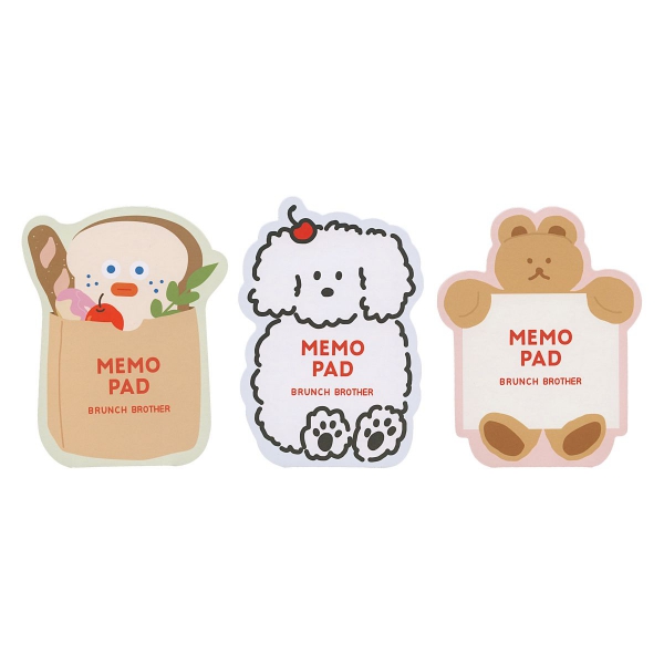ブランチブラザー ダイカットメモパッド 【トースト】 : 文房具と文具