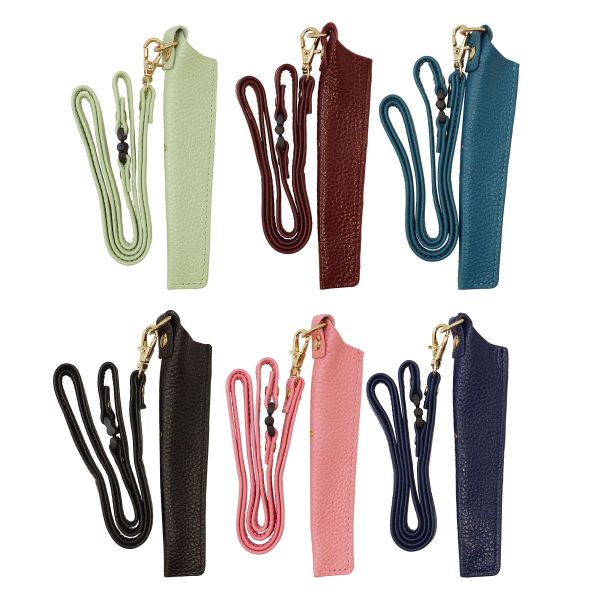 色 赤 ガルフストリーム ペン差し ネックストラップタイプ 本革 赤 Rz Nsp 02 W30 H118 D15mm ストラップ長84cm Ninki Chou Geki E ペンケース Hardmusicrecords Com