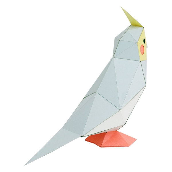 ペーパークラフト Kakukaku Tiny オカメインコ インテリア 工作 文房具と文具通販のkdm ペーパークラフト Kakukaku Tiny オカメインコ インテリア 工作 文房具と文具通販のkdm