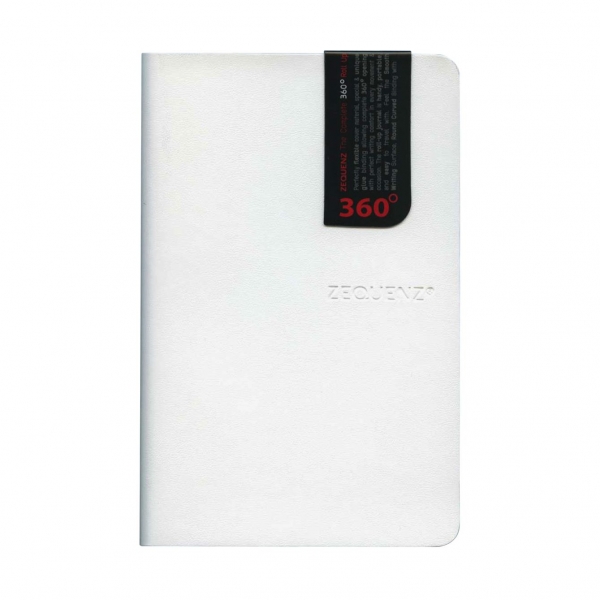 A6変型 ZEQUENZ/ジークエンス360 ノート ミニ 方眼【ホワイト