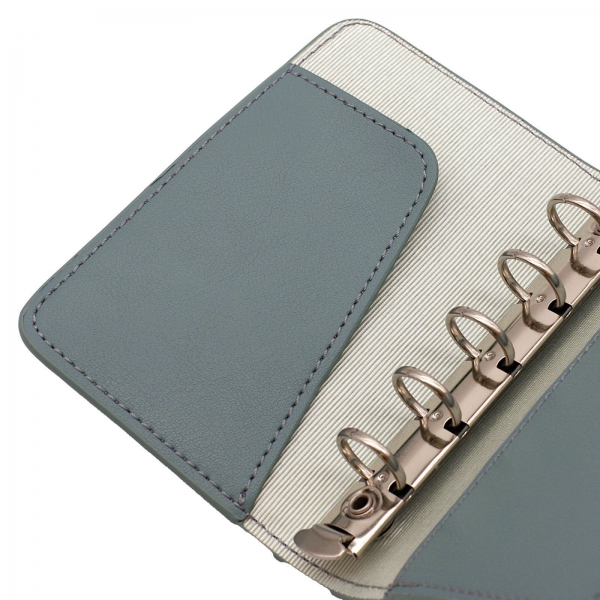 ミニモニ。リング手帳 システム手帳 ミニ5サイズ Superior Standard リング径15mm【ブルー