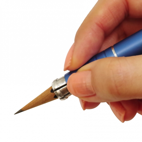 ワンプッシュ 鉛筆ホルダー【シルバー】 : 文房具と文具通販のKDM