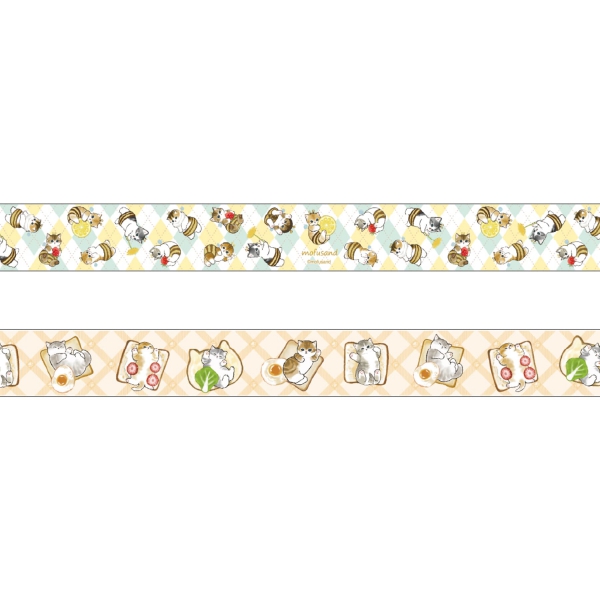 モフサンド マスキングテープ【ハチにゃん】マステ ネコ ねこ ぢゅの