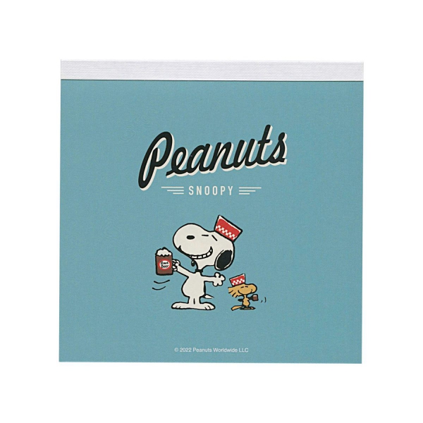 限定 スヌーピー スクエアメモ 100枚【ブルー】 : 文房具と文具通販のKDM