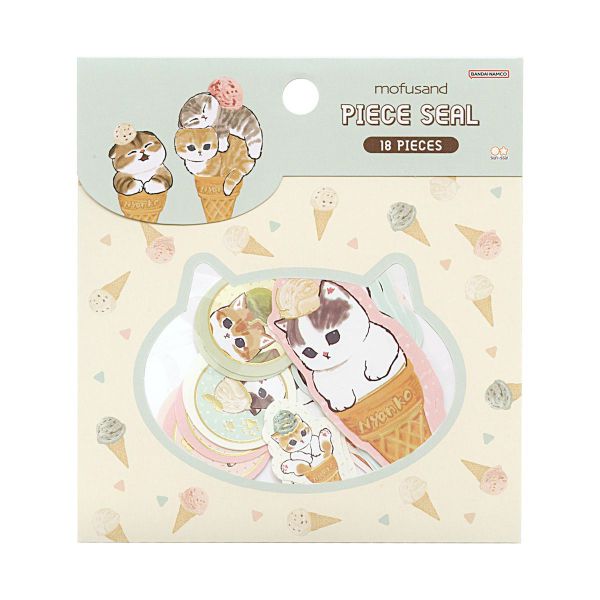 ピースシール mofusand モフサンド【アイス】シール ステッカー ぢゅの