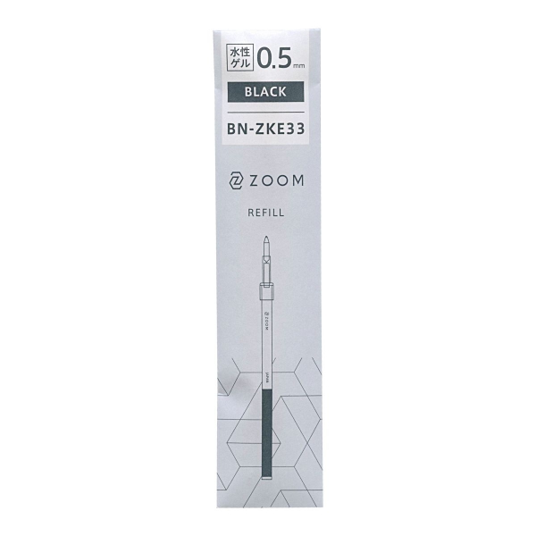 ZOOM/ズーム L1用 水性ゲルボールペン リフィル 0.5mm【ブラック】替芯