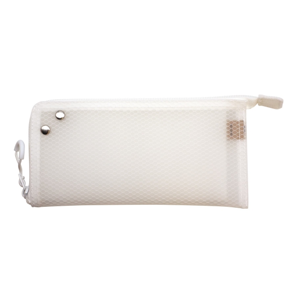 トレーになるポーチ トライフル【ホワイト】三角形 ペンケース コスメ