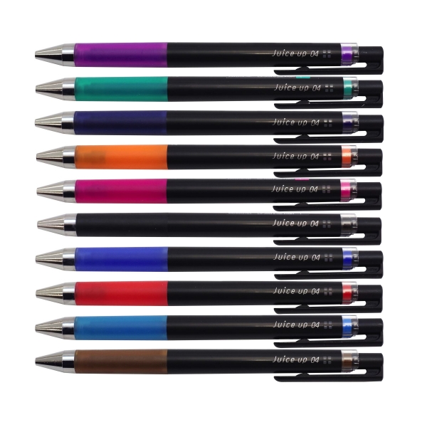 ゲルインキボールペン ジュースアップ ノック式 0.4mm【オレンジ