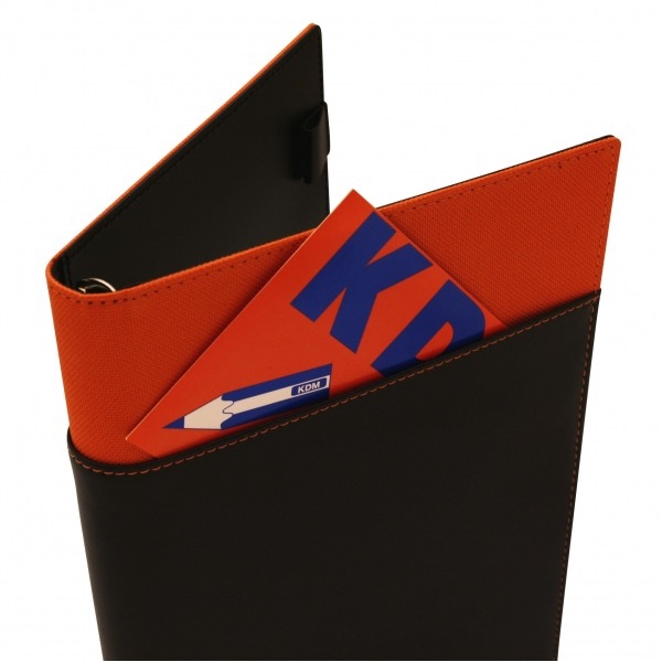 A5サイズ 6穴 リフィルファイルポケット【オレンジ】システム手帳