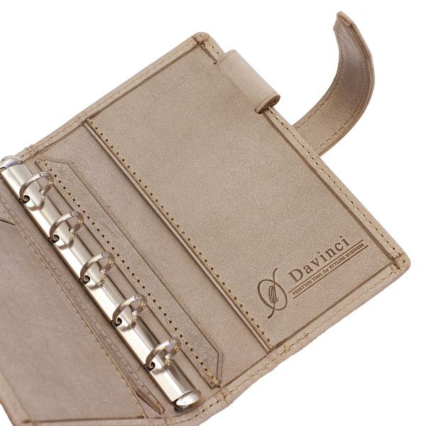 Davinci ロロマクラッシックアージェントレザー リング式ファイル A5