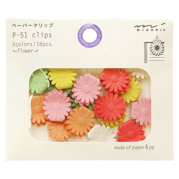 P-51 クリップス【花柄】 : 文房具と文具通販のKDM