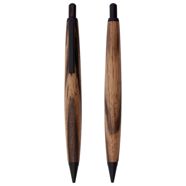 002BK 木軸 シャープペンシル 0.5mm【黒柿】島田小割製材所 : 文房具と