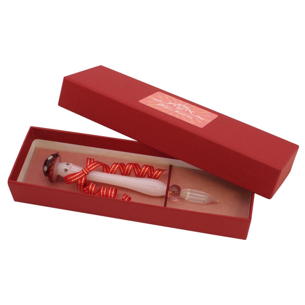 ガラスペン きのこぺん【ママン】人気 面白い : 文房具と文具通販のKDM