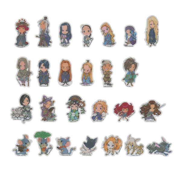 十二国記」ちびキャラ ダイカット ステッカー ＜楽俊・三＞ 山田章博