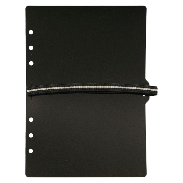 A5サイズ ゴムバンド付リフター 横型【ブラック】システム手帳リフィル