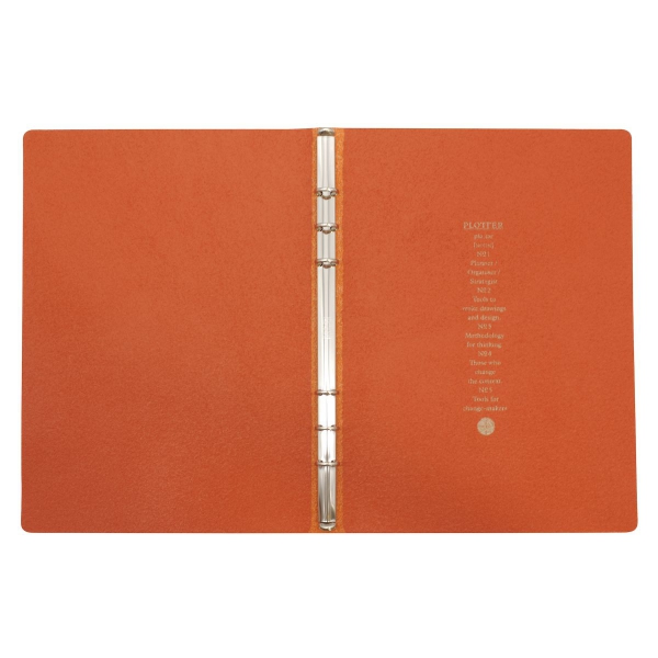 A5サイズ プロッター シュリンク リング径11mm【オレンジ】レザー