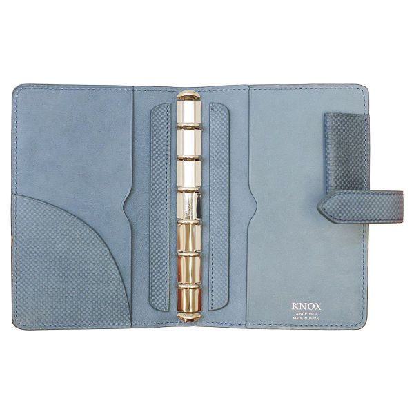 45 割引好きに ノックスシステム手帳ミニ6穴サイズジャパンブルーリング径13mm ライトブルー 125 811 62 手帳 ダイアリー 文具 Coyoterungolf Com