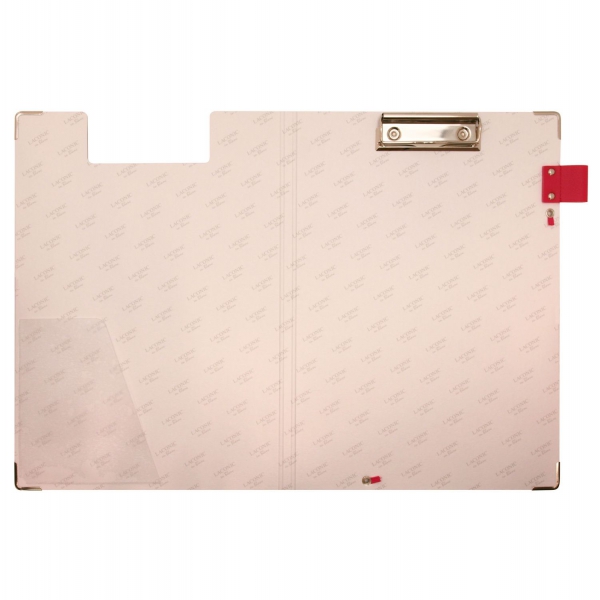 A4縦型 パッドバインダー/2つ折りクリップボード【ゴールド】 : 文房具