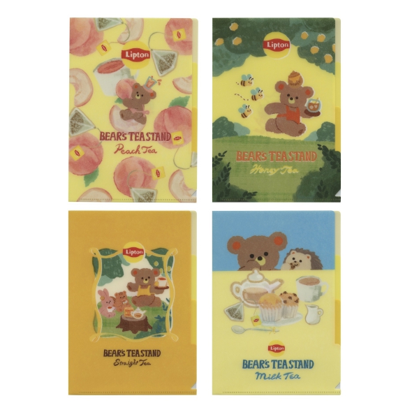 Lipton/リプトン 3ポケット A5クリアファイル 【ハニーティー
