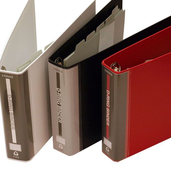 D Ring Binder デーリングバインダー 白 文房具と文具通販のkdm