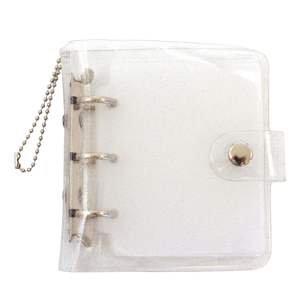 シール帳 キーホルダー リフィル6枚付き【ラメ】ミニシール帳 : 文房具