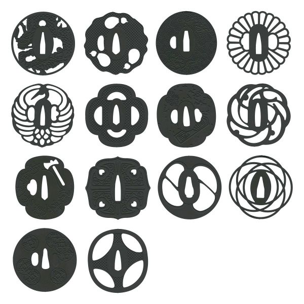 鍔 茶托/コースター ステンレス製【菊一文字】刀剣好き : 文房具と文具
