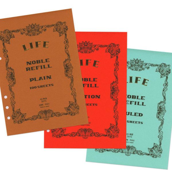 A5 6穴 ノーブルリーフ 方眼 システム手帳リフィル 文房具と文具通販のkdm