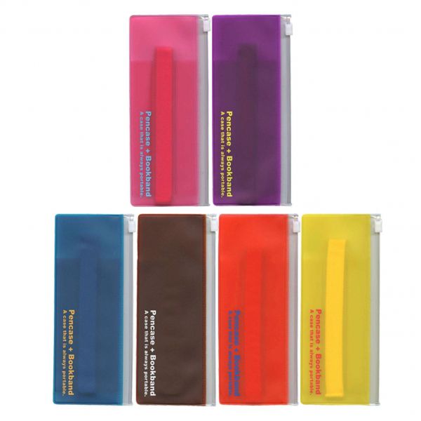 A6サイズ対応 ペンケースブックバンド パープル 文房具と文具通販