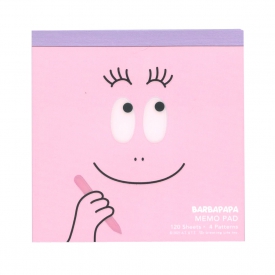レビュー スクエア メモ バーバパパ フェイス Barbapapa メモ帳 かわいい 文房具と文具通販のkdm