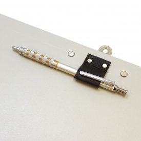 レビュー 横型 クリップボード ペンホルダー付き ピンク 文房具と文具通販のkdm