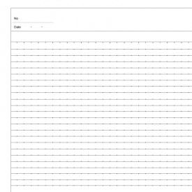 ドット入り罫線ノートb罫 文房具と文具通販のkdm