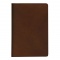 A6サイズ ノートカバー 本革製（牛革・オイルレザー）【ブラウン】