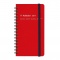 A6変型 月間ブロック ロルバーンダイアリー スリム【レッド】
