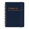 A6変型 月間ブロック ロルバーンダイアリーM【ダークブルー】