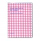 B6 週間ホリゾンタル レフト リネンギンガム【ピンク】