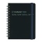 A6変型 月間 ブロック ロルバーンダイアリー M【ブラック】