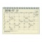 B6変型 ノートブックカレンダー・S【アイボリー】