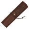 AZ ロールペンケース 本革【ダークブラウン】