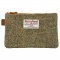Harris Tweed／ハリスツイード フラットポーチ 【ソルト＆ペッパーグレー】