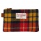 Harris Tweed／ハリスツイード フラットポーチ 【タータンチェック・イエロー】