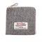 Harris Tweed／ハリスツイードジップウォレット【ソルトアンドペッパー/サックス】