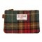Harris Tweed／ハリスツイード フラットポーチ【タータン/キャメル】