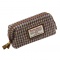 Harris Tweed pouch/ハリスツイード ポーチ【ハウンドトゥース/バイオレット】