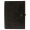 ローファー ラバーホールド ダイアリーカバー (A6) 本革【ブラック】